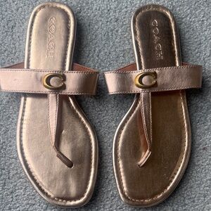 Coach Women's Rose Gold Sandals